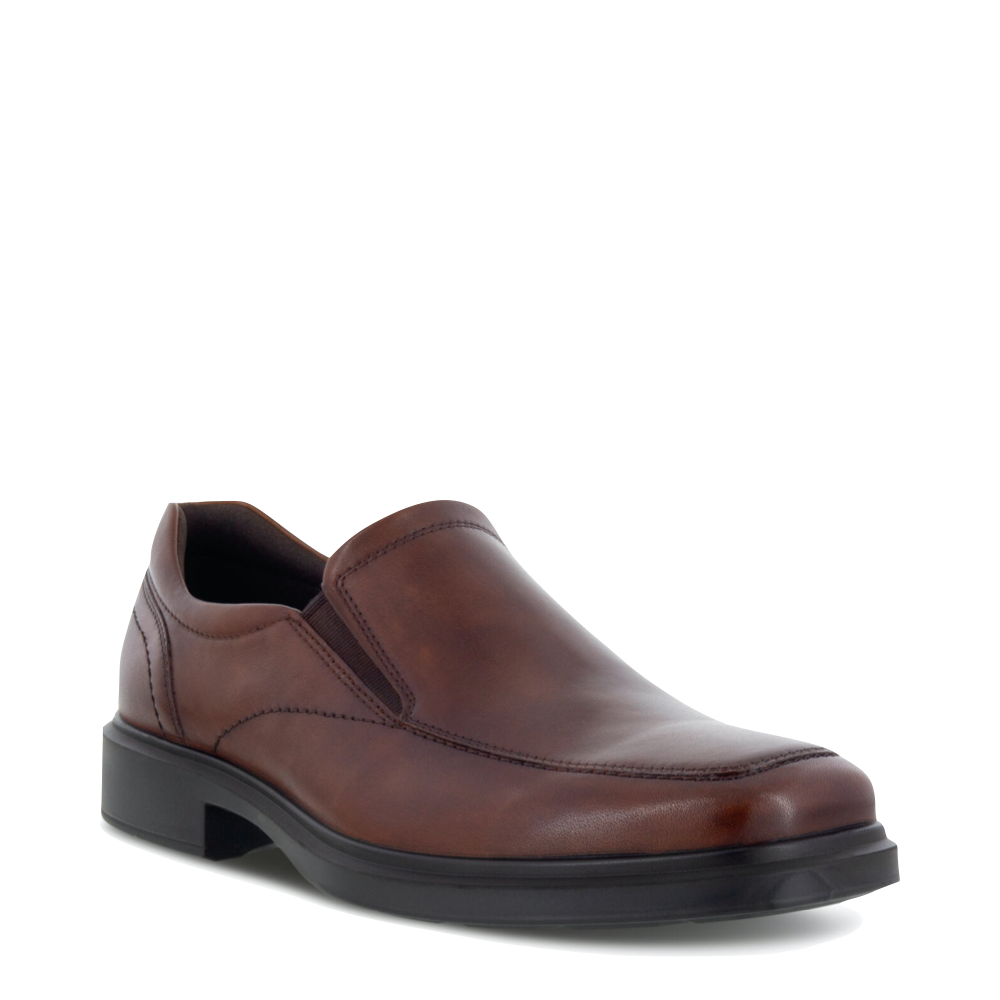 Mudguard and Toe view of Ecco Helsinki 2.0 Apron Toe Slip On Shoe for men.