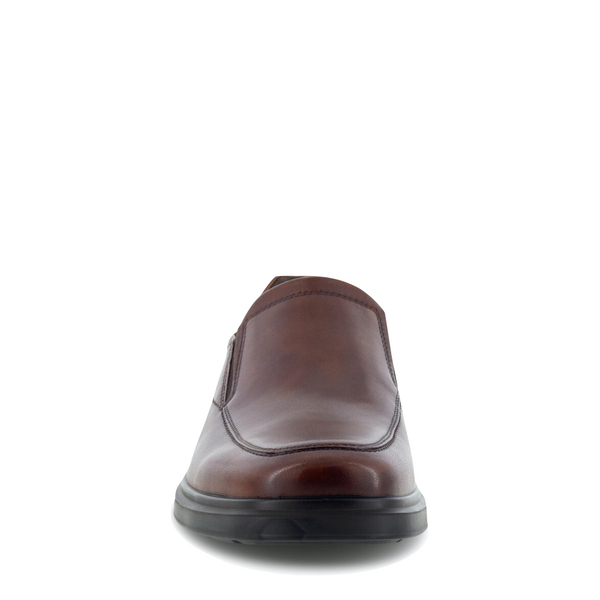 Ecco Men's Helsinki 2.0 Apron Toe Slip On Shoe in Cognac