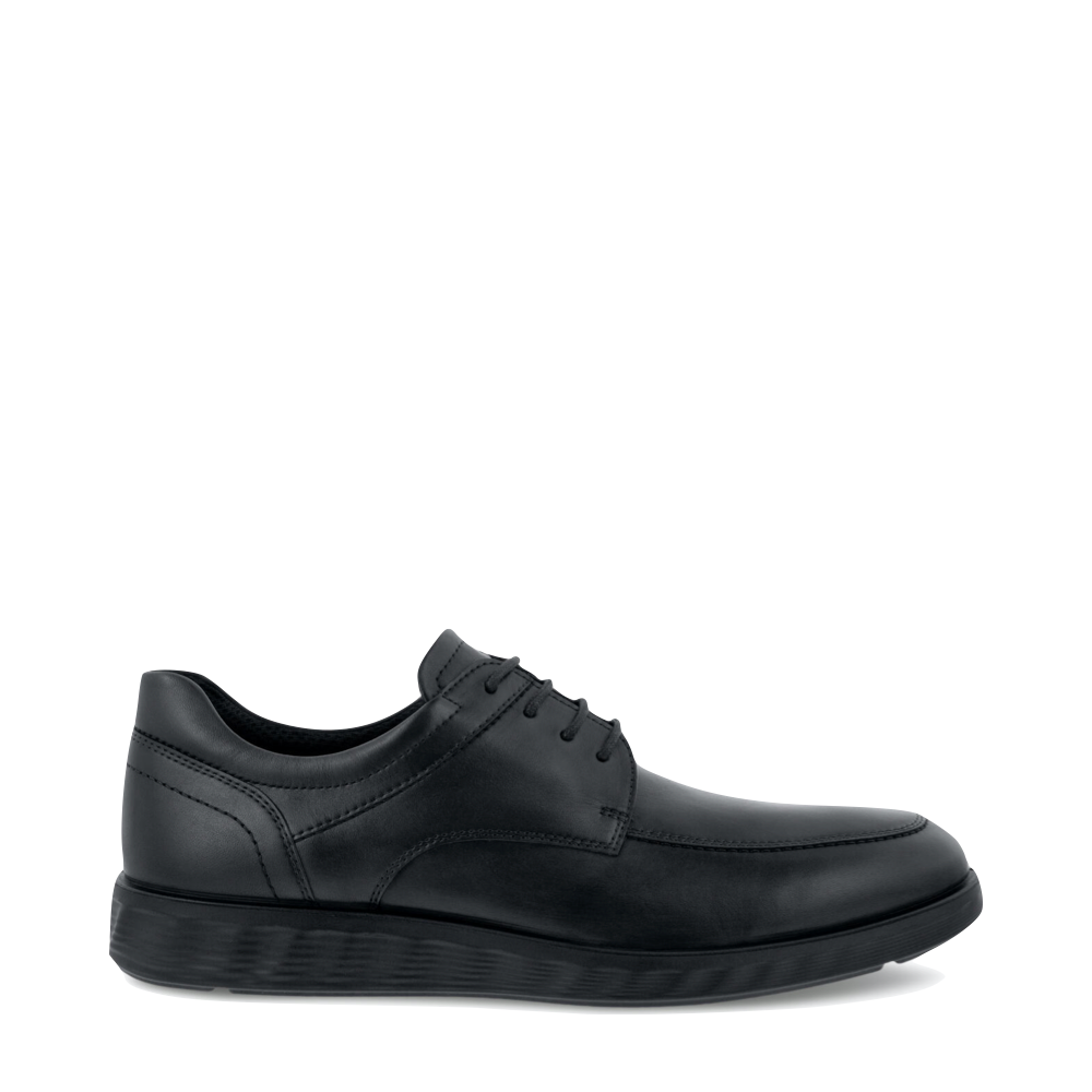 Ecco Men's S Lite Hybrid Apron Toe Leather Derby Shoe in Black