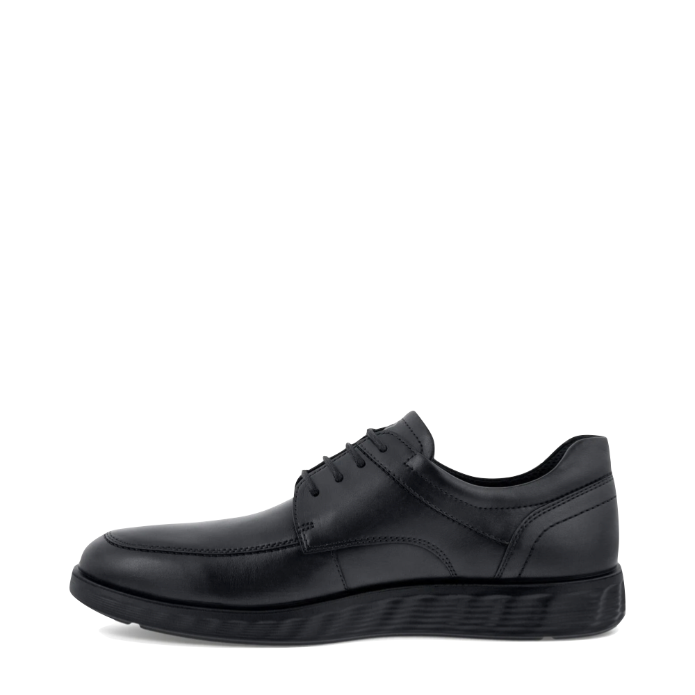 Ecco Men's S Lite Hybrid Apron Toe Leather Derby Shoe in Black