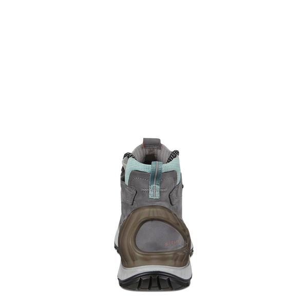 Ecco Women's Exohike Mid GTX Waterproof Leather Lace Hiker (Titanium Grey)