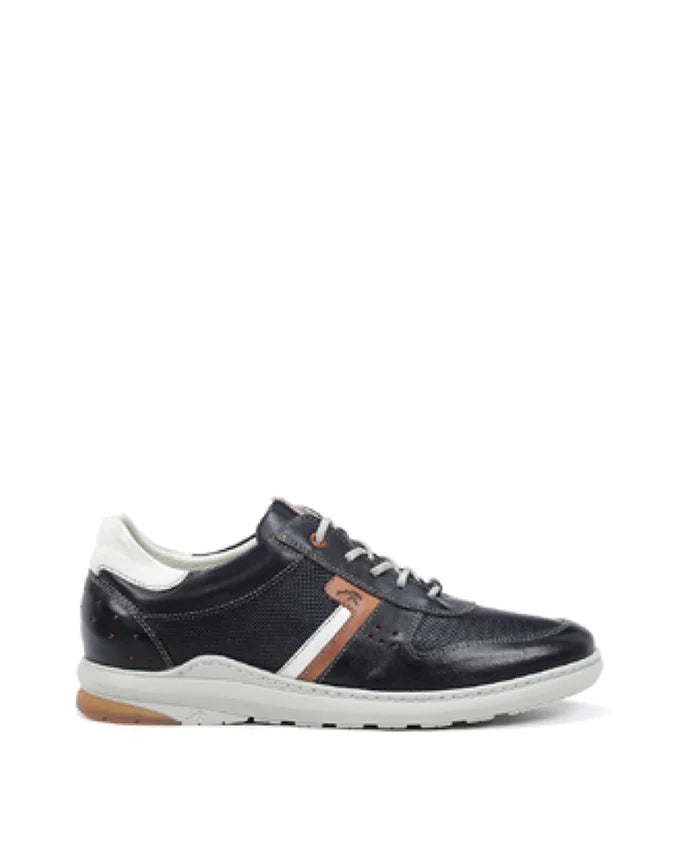 Dorking by Fluchos Men's Jack Leather Lace Sneaker (Navy)