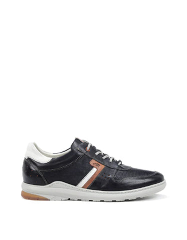 Dorking by Fluchos Men's Jack Leather Lace Sneaker (Navy)
