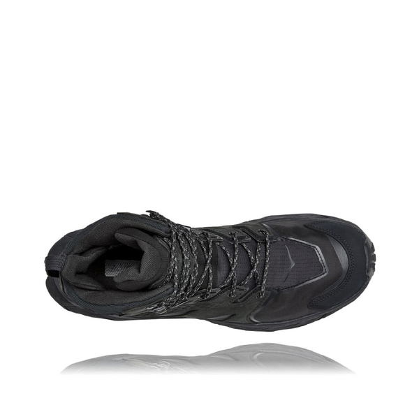 Hoka Men's Anacapa Mid GTX Waterproof Leather Hiker in Black
