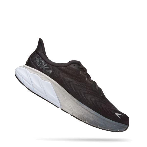 Hoka Men's Arahi 6 Sneaker in Black/White