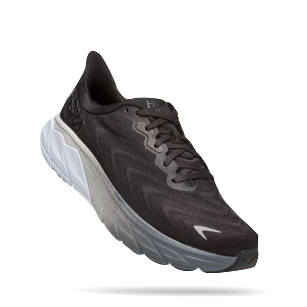 Hoka Men's Arahi 6 Sneaker in Black/White
