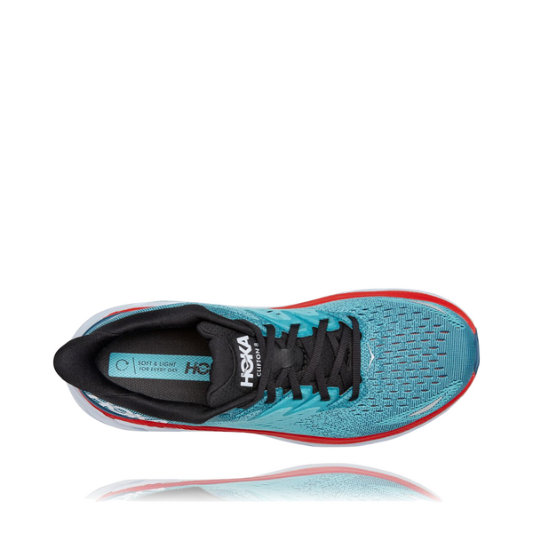 Hoka Men's Clifton 8 Runner (Real Teal/Aquarelle)