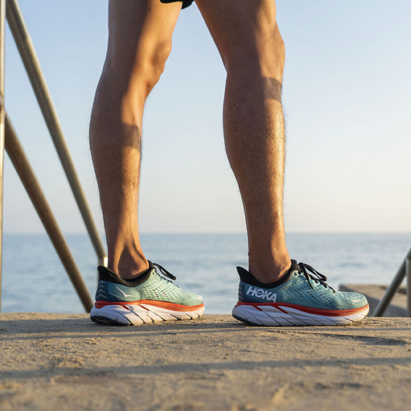 Hoka Men's Clifton 8 Runner (Real Teal/Aquarelle)