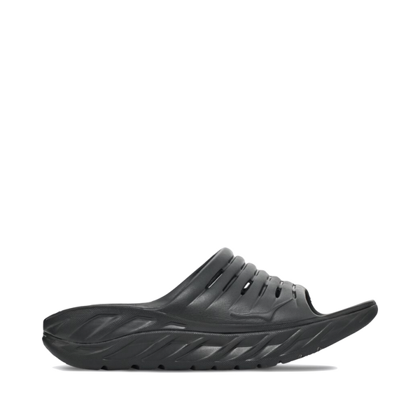 Hoka Men's Ora Recovery Slide Sandal (LunarRock/Rad Yellow or Black)