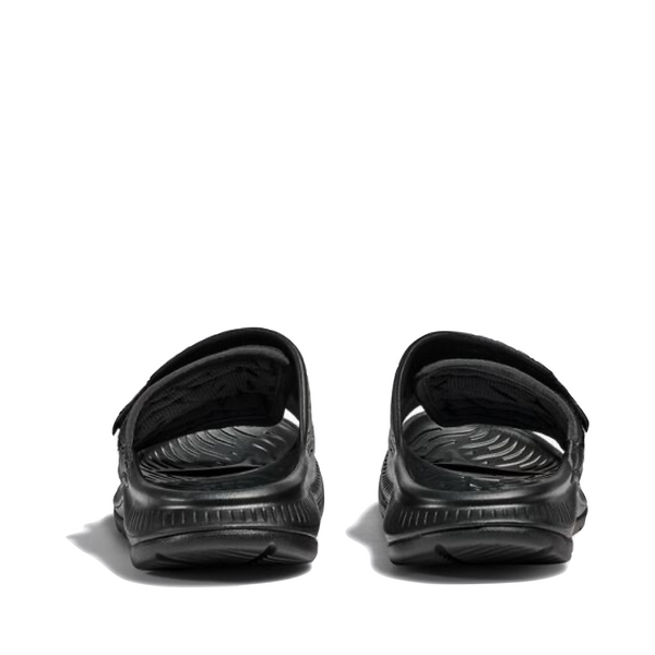 Hoka Ora Luxe Recovery Slide Sandal in Black
