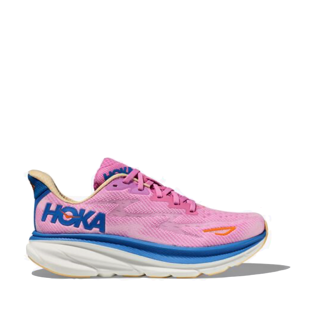 Hoka Women's Clifton 9 Sneaker in Cyclamen/Sweet Lilac