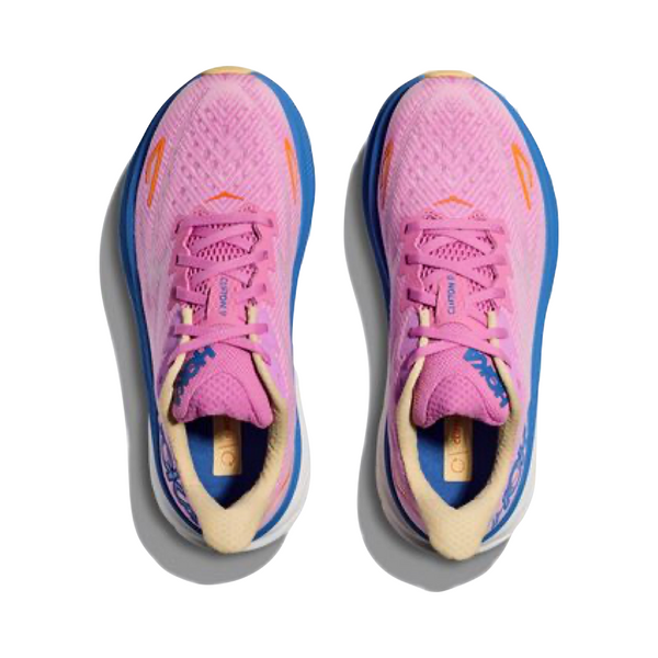 Hoka Women's Clifton 9 Sneaker in Cyclamen/Sweet Lilac