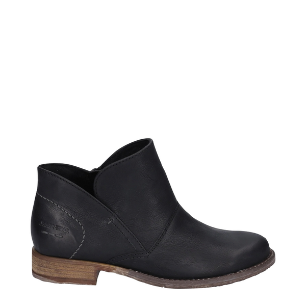 Josef Seibel Women's Sienna 81 Side Zip Pull On Leather Boot in Black