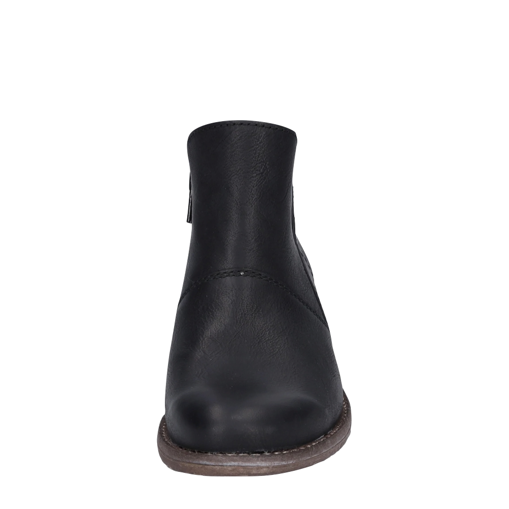 Josef Seibel Women's Sienna 81 Side Zip Pull On Leather Boot (Black)