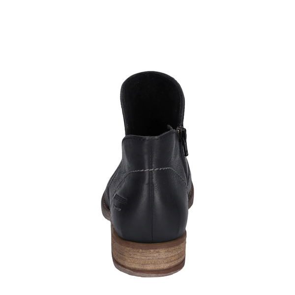 Josef Seibel Women's Sienna 81 Side Zip Pull On Leather Boot in Black