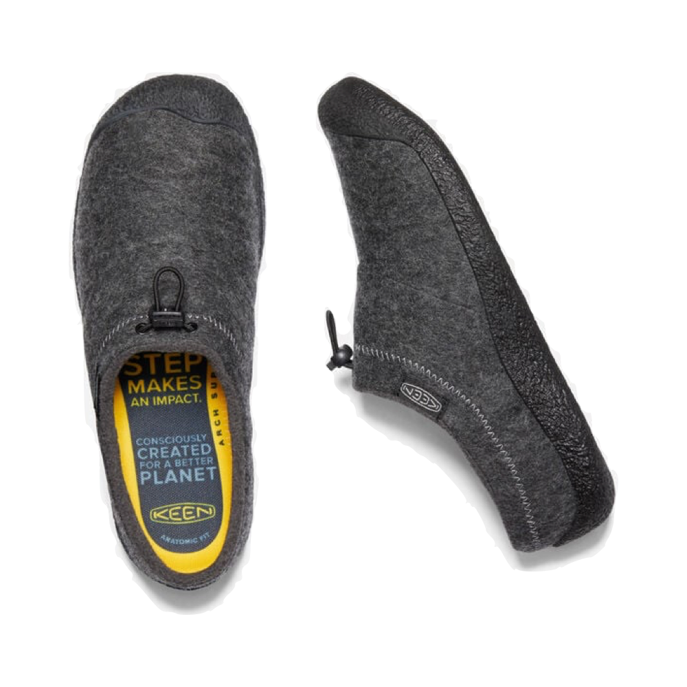 Top-down and side view of Keen Howser 3 Slide Slipper for men.