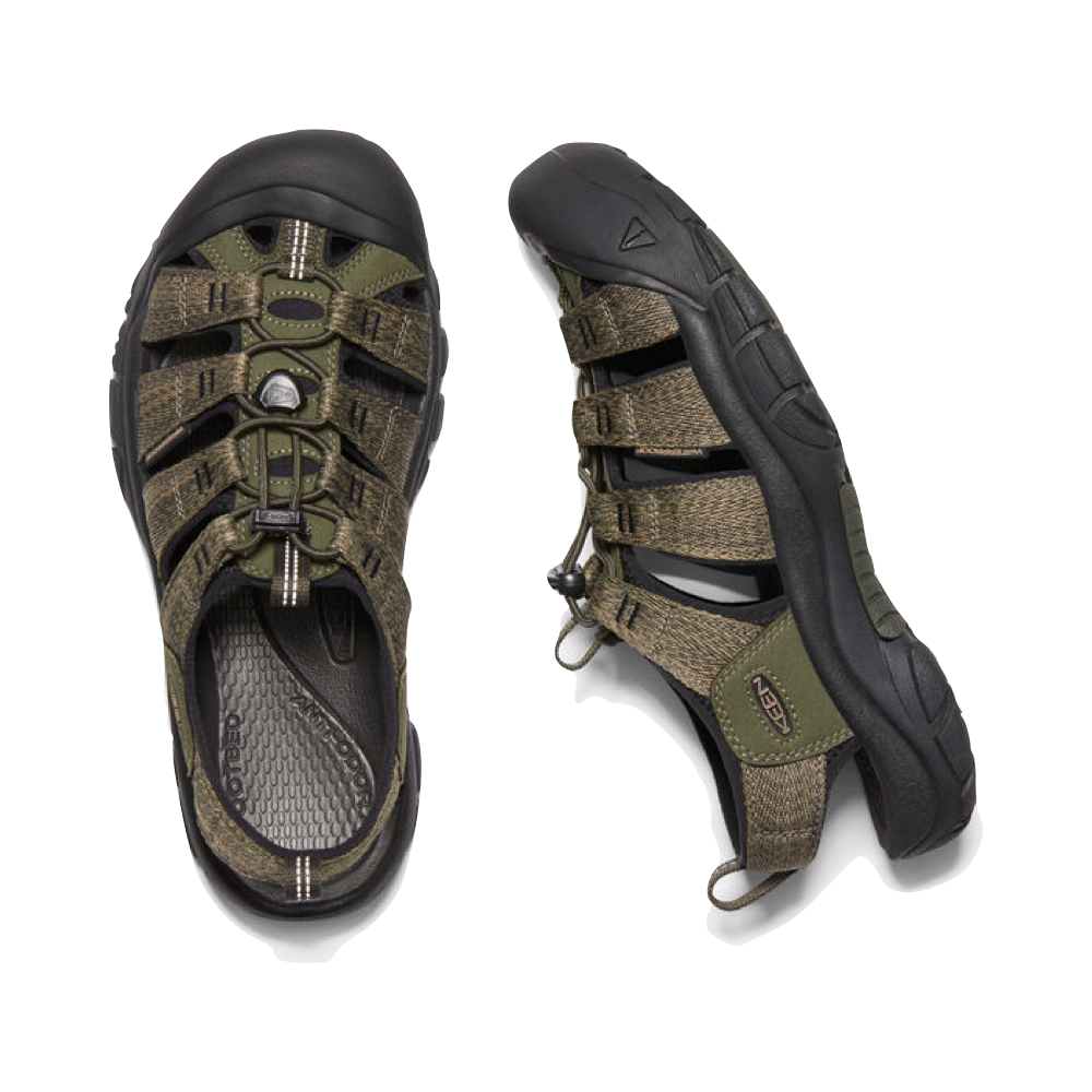 Top-down and side view of Keen Newport H2 Waterproof Sandal for men.