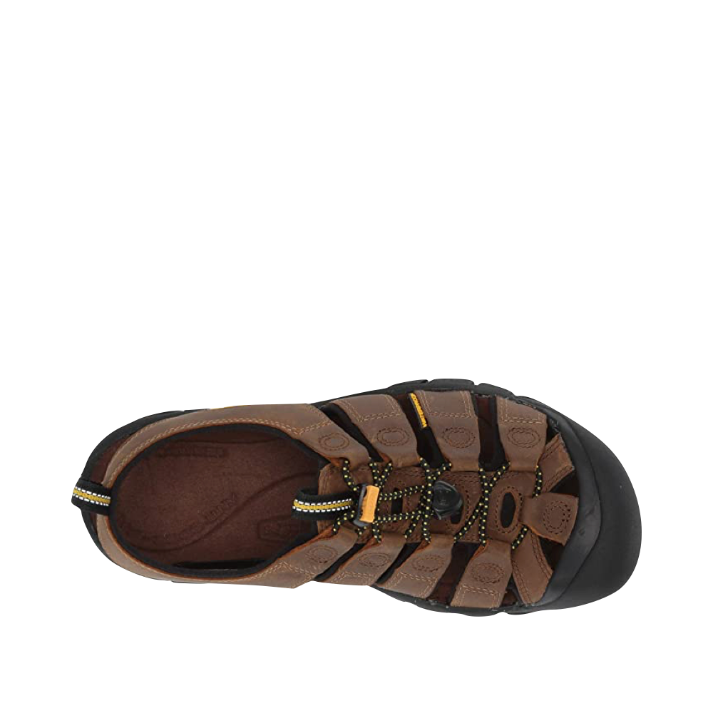 Top-down view of Keen Newport Leather Sandal for men.