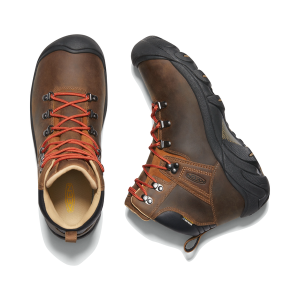 KEEN Men's Pyrenees Waterproof Hiking Boots (Syrup Brown)