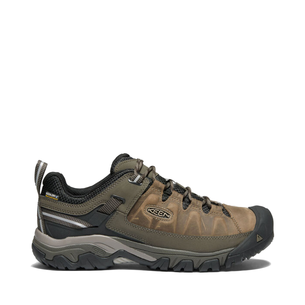 KEEN Men's Targhee III Waterproof Hiker in Bungee Brown