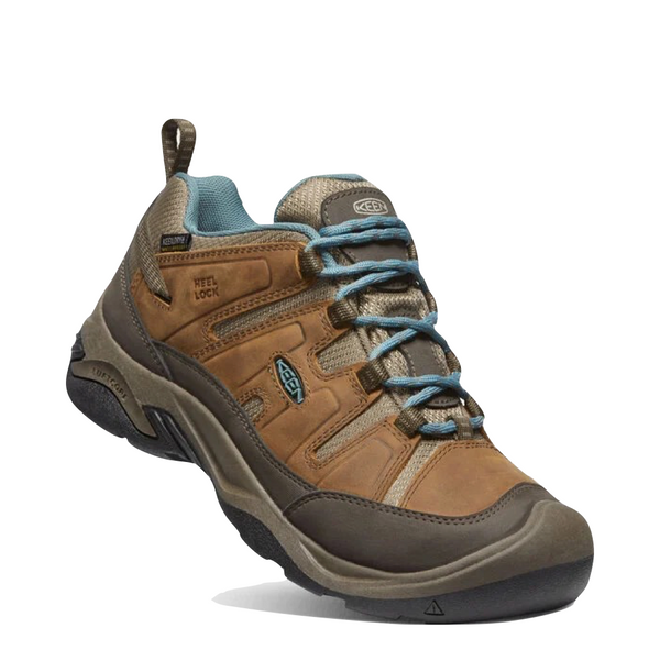 KEEN Women's Circadia Waterproof Hiking Shoe in Syrup/North Atlantic