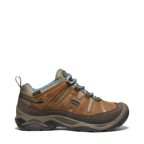 KEEN Women's Circadia Waterproof Hiking Shoe in Syrup/North Atlantic