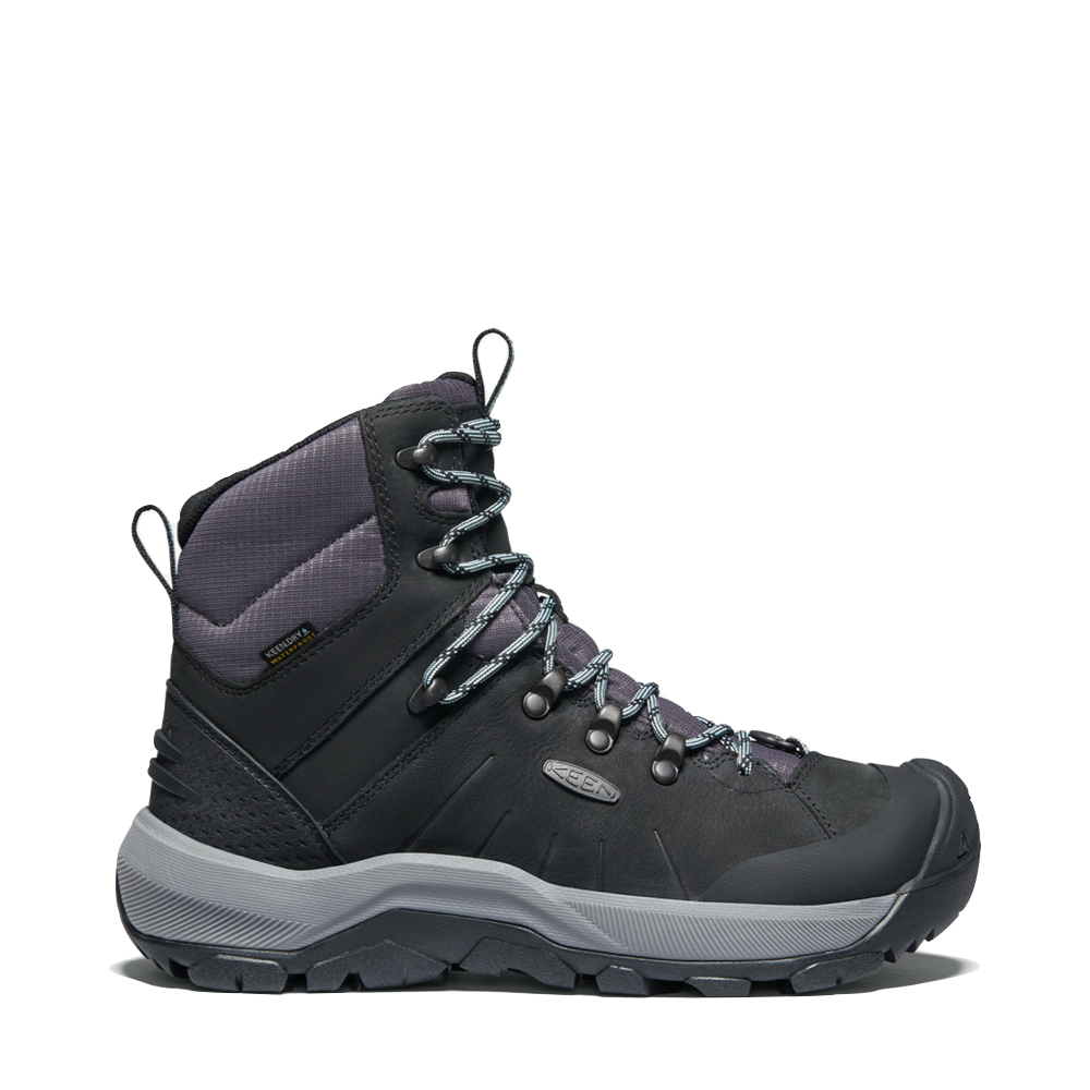 Side (right) view of Keen Revel IV Mid Waterproof Boot for women.
