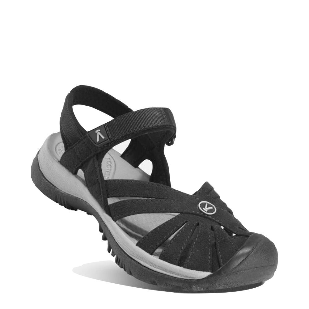 Mudguard and Toe view of Keen Rose Waterproof Sandal for women.