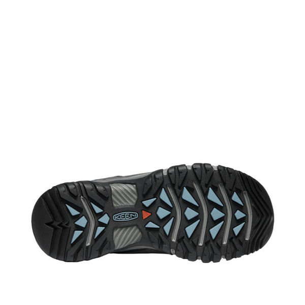KEEN Women's Targhee III Low Waterproof Hiker in Magnet Grey/Atlantic Blue