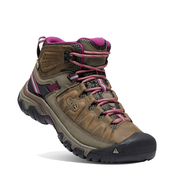 KEEN Women's Targhee III Mid Waterproof Boot in Weiss/Boysenberry