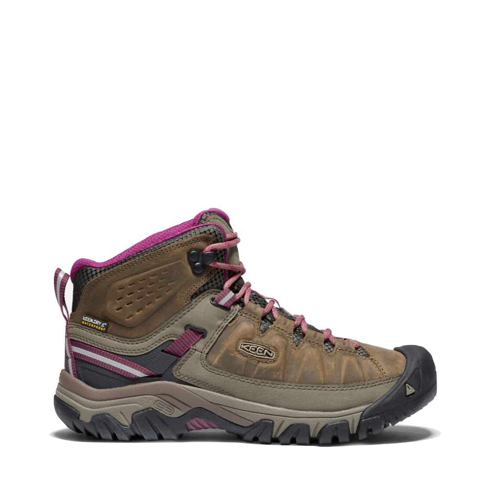 KEEN Women's Targhee III Mid Waterproof Boot in Weiss/Boysenberry