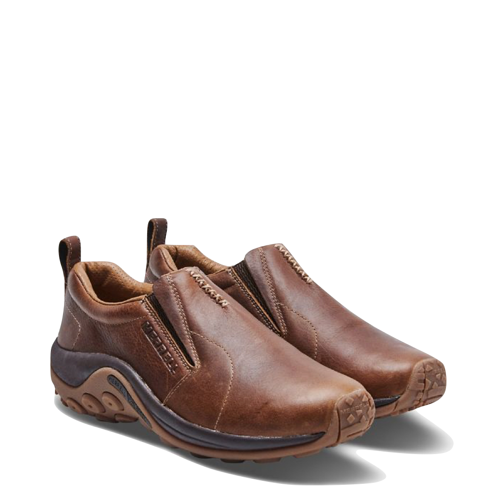 Merrell Men's Jungle Moc Crafted Leather Slip On Moc (Peanut Brown)