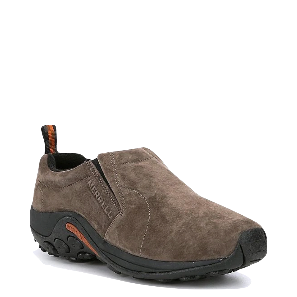 Mudguard and Toe view of Merrell Jungle Doc Pigskin Nubuck Slip On for men.