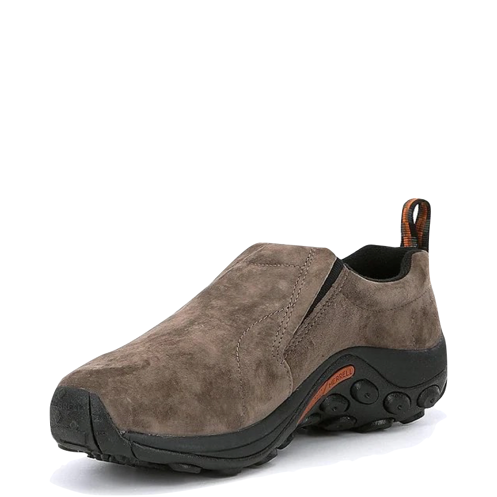 Mudguard and Toe view of Merrell Jungle Doc Pigskin Nubuck Slip On for men.