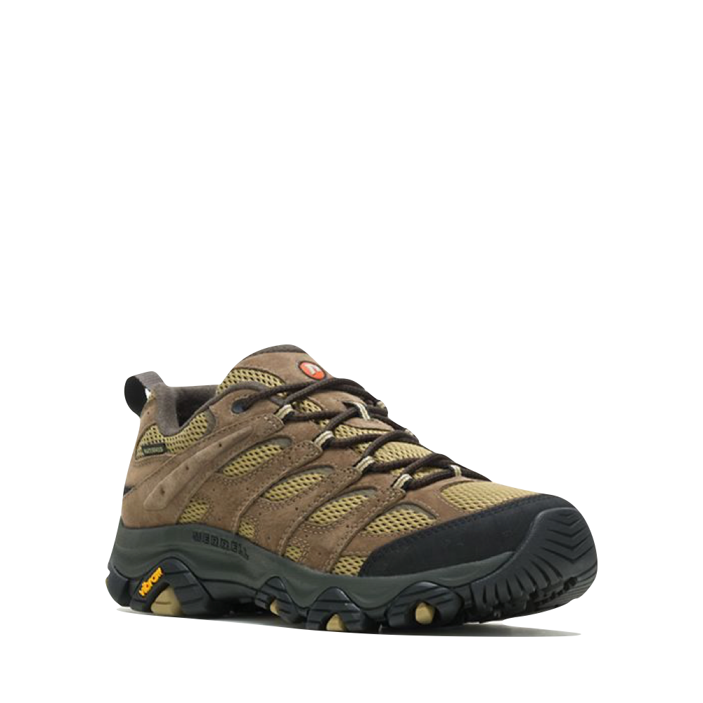 Mudguard and Toe view of Merrell Moab 3 Waterproof Hiker for men.