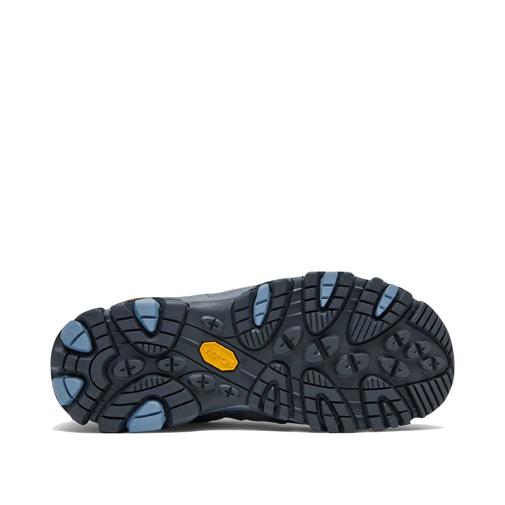 Bottom view of Merrell Moab 3 Low Waterproof Hiking Shoe for women.