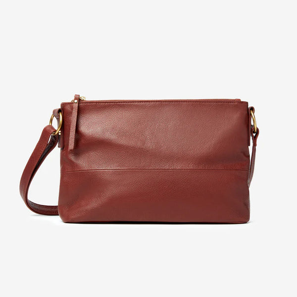 Osgoode Marley Nora Double Zip Leather Crossbody Bag