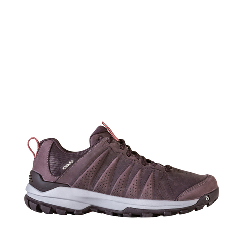 Oboz Women's Sypes Low Leather Waterproof Hiking Shoes in Peppercorn