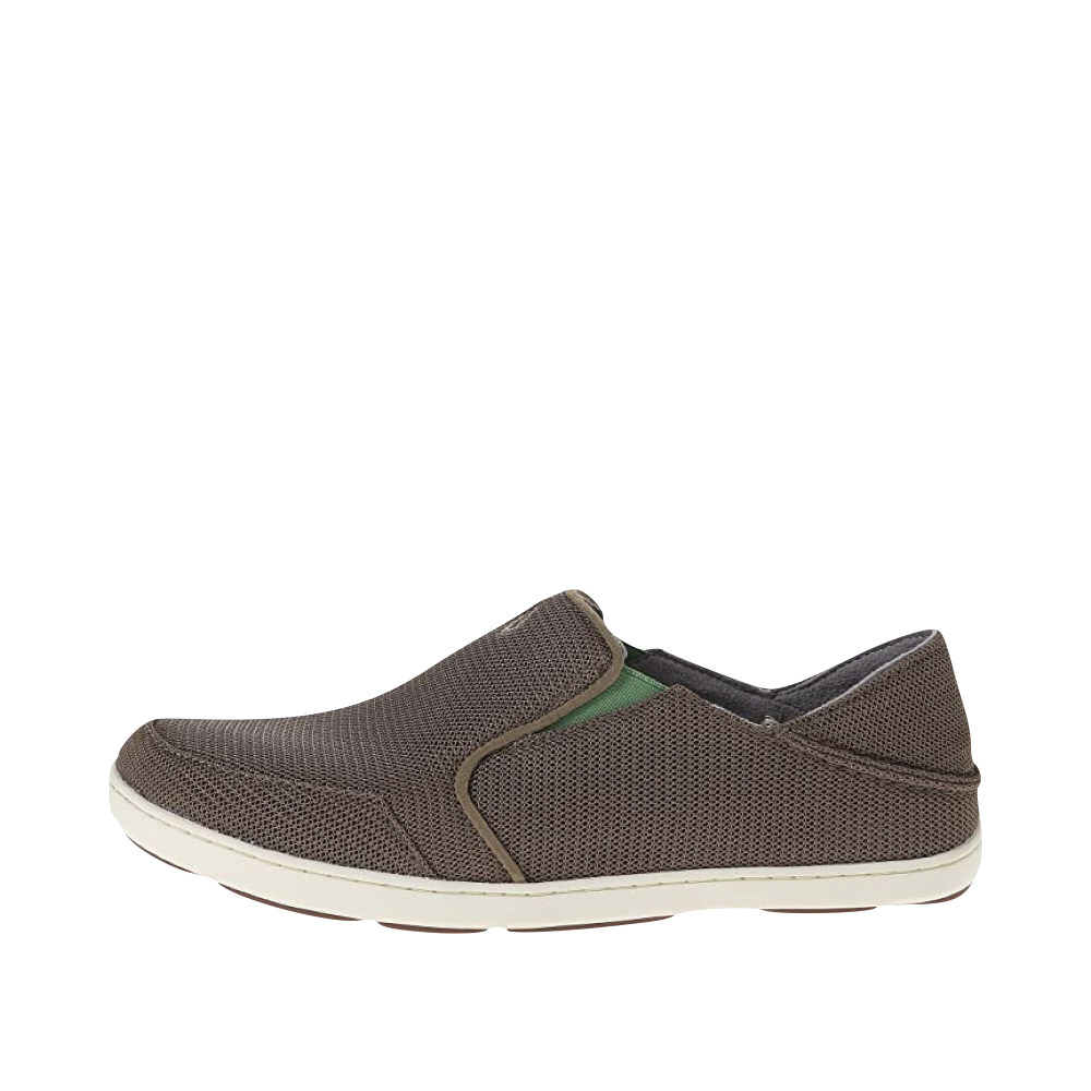 Side (left) view of OluKai Nohea Mesh Slip On for men.