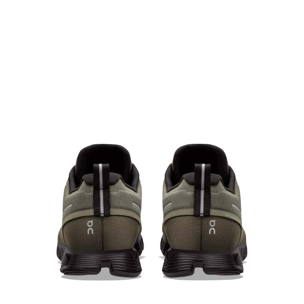 On Men's Cloud 5 Waterproof Sneaker in Olive/Black