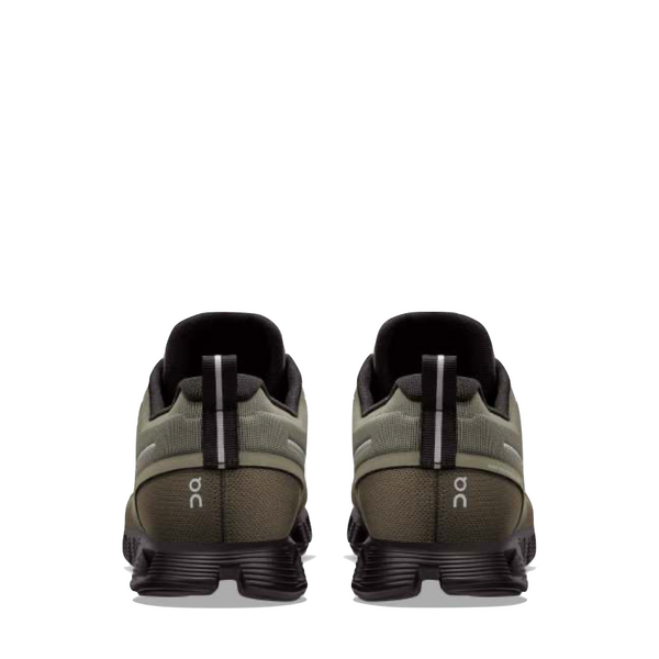 On Men's Cloud 5 Waterproof Sneaker in Olive/Black