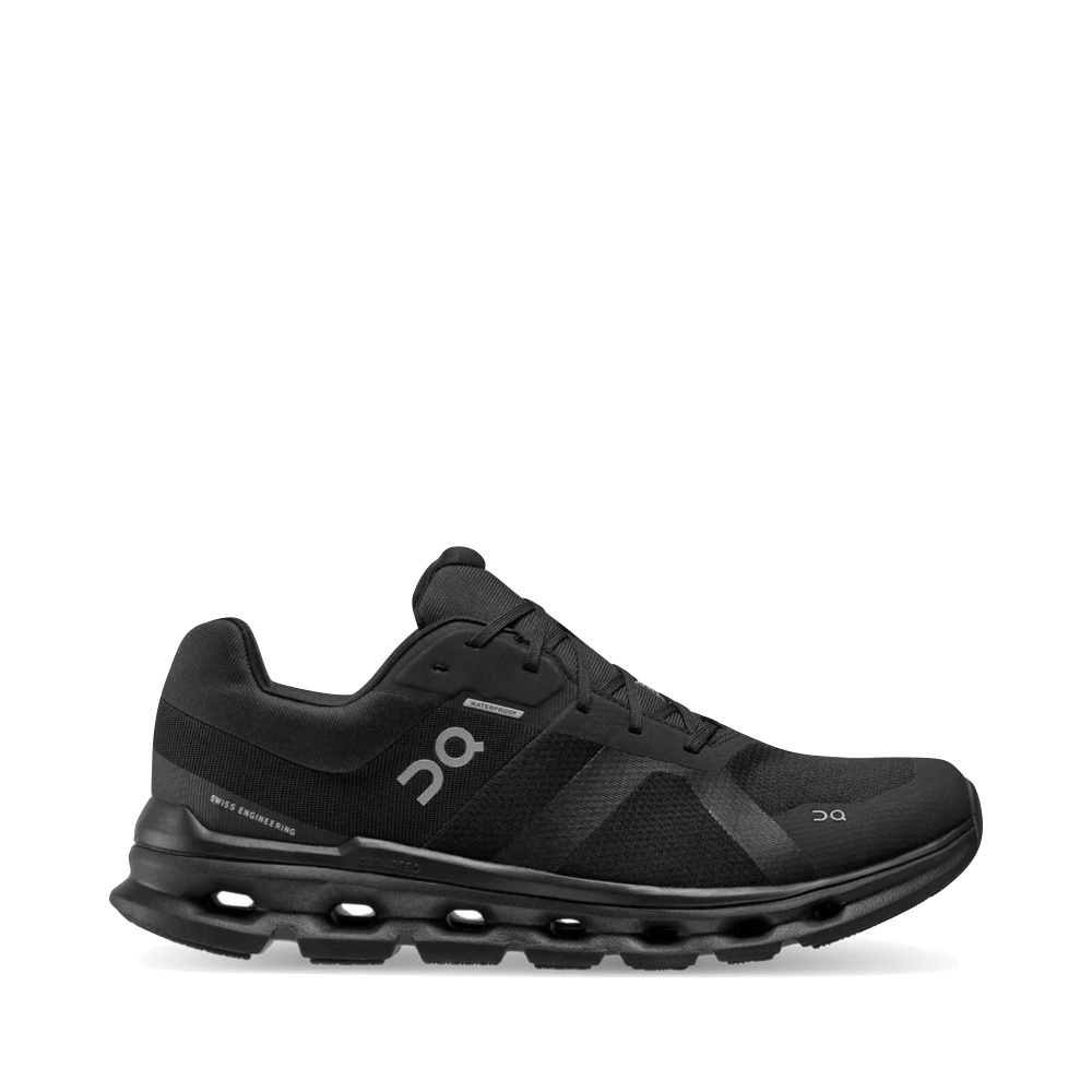 On Men's Cloudrunner Waterproof Sneaker in Black