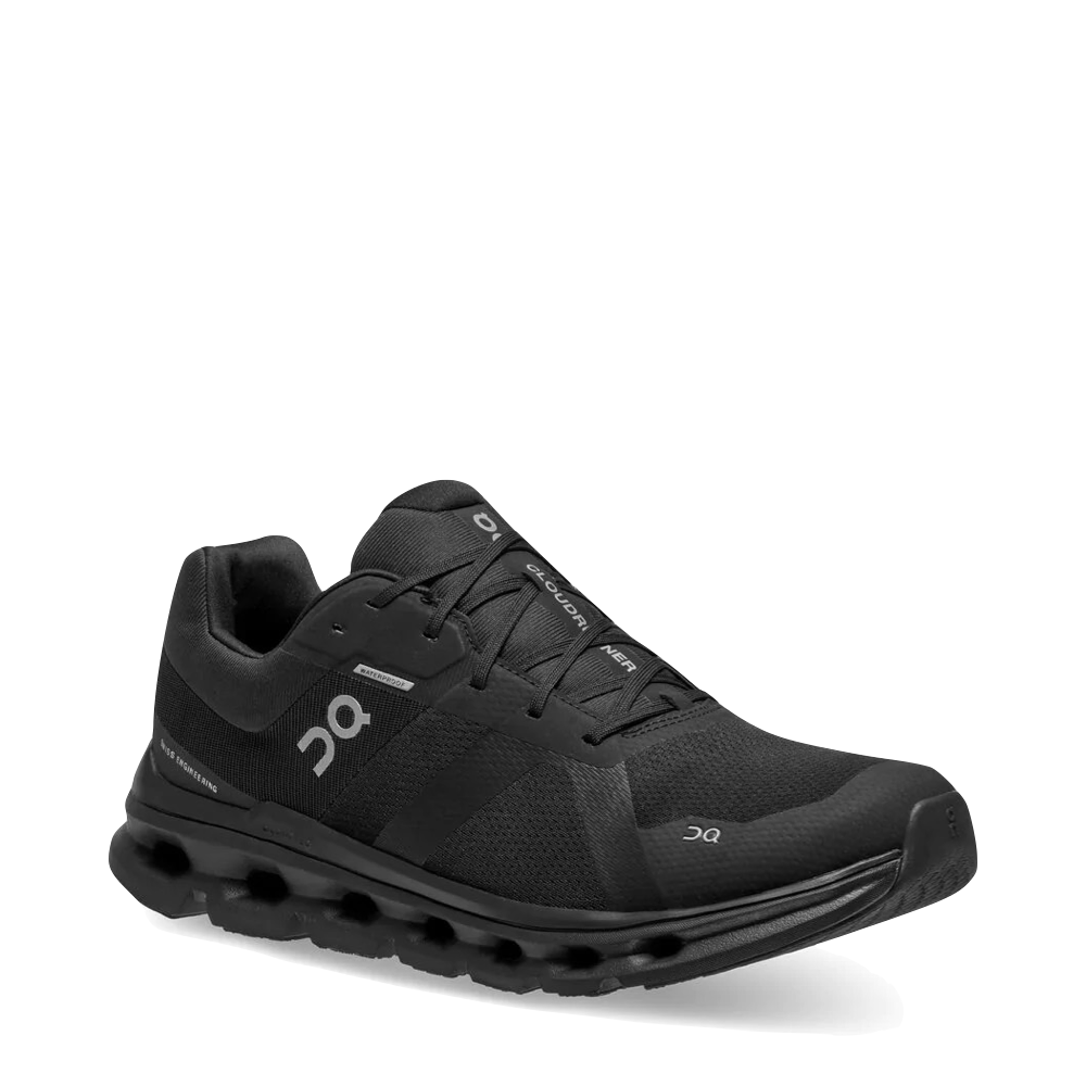 On Men's Cloudrunner Waterproof Sneaker (Black)