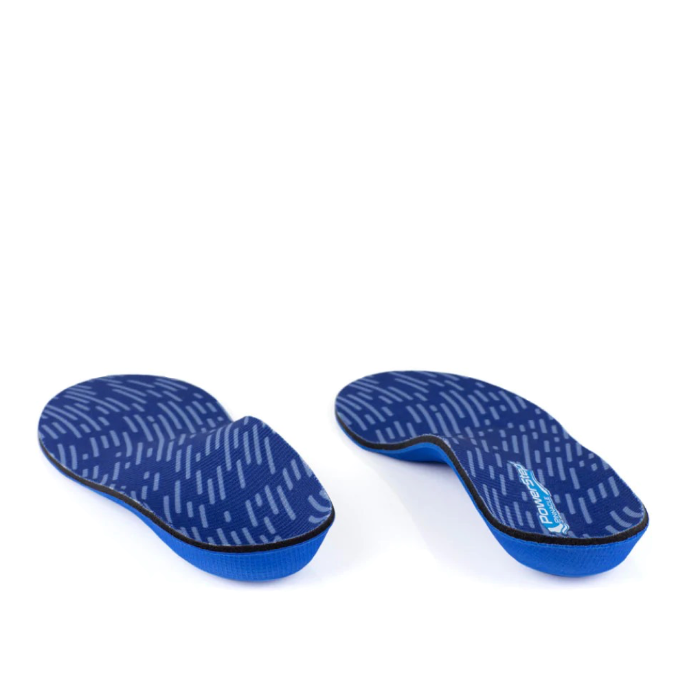 Heel view of Powerstep Pinnacle Full Arch Insole.