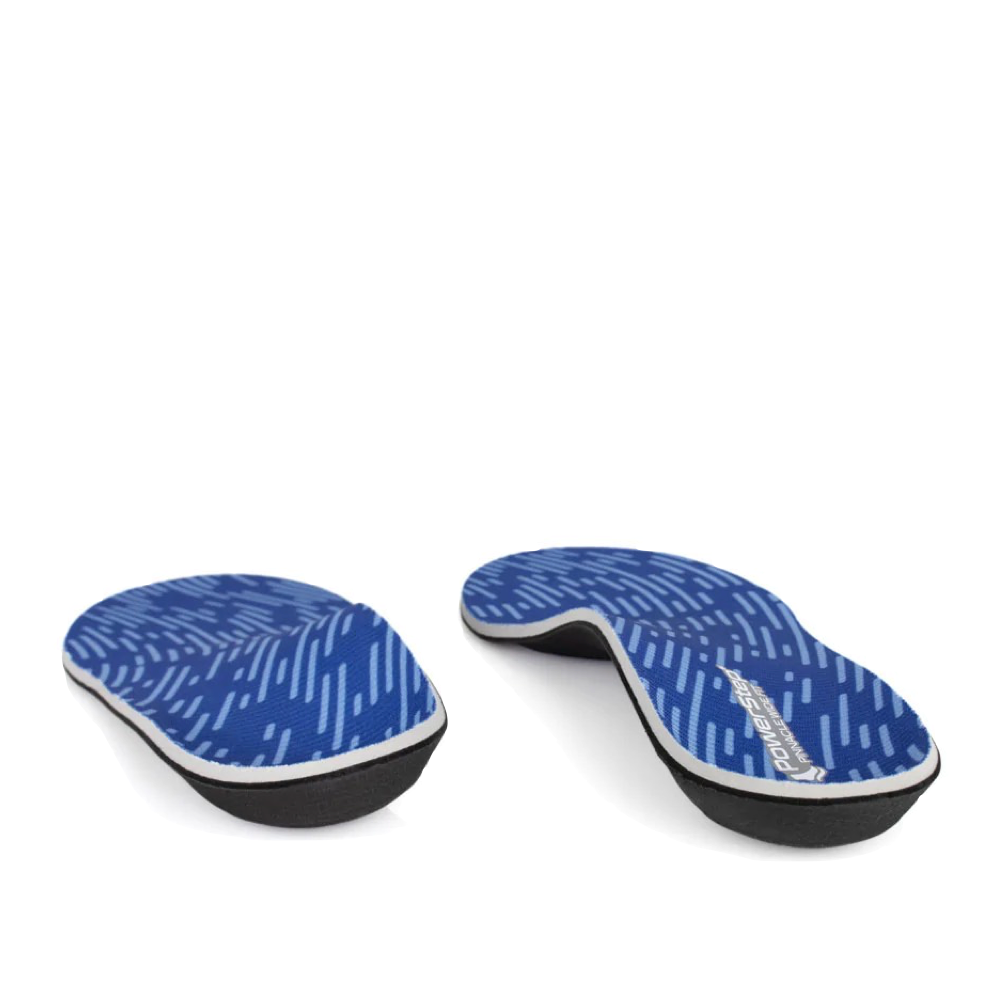 Heel view of Powerstep Wide Insoles.