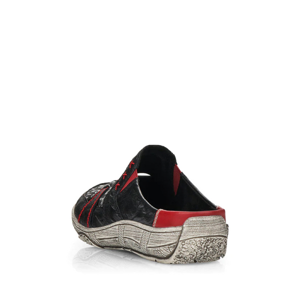 Remonte Women's Thekla 51 Patterned Clog (Black)
