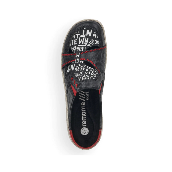Remonte Women's Thekla 51 Patterned Clog (Black)