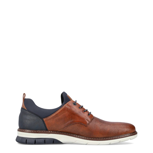 Side (right) view of Rieker Dustin 50 Perfed Shoe for men.