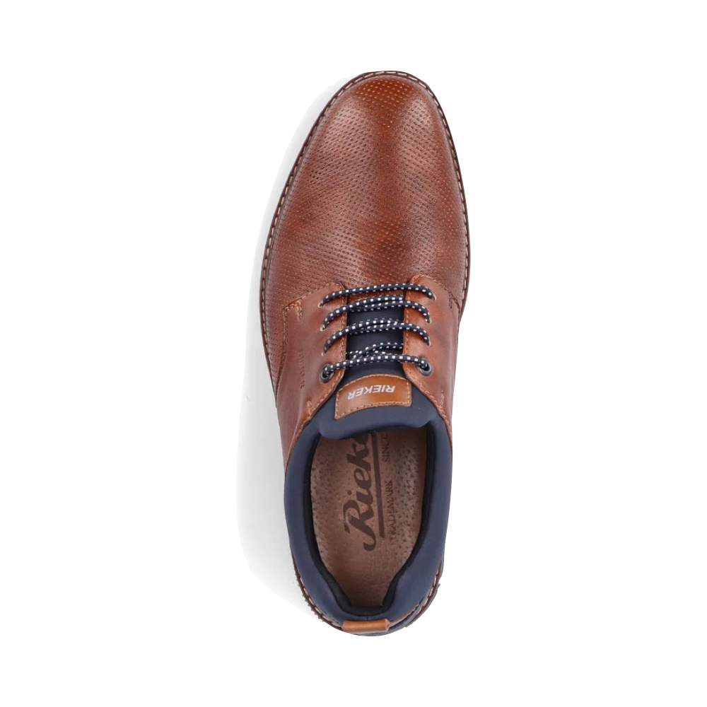 Top-down view of Rieker Dustin 50 Perfed Shoe for men.