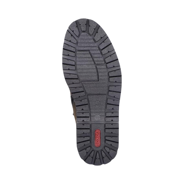 Rieker Men's Ronny 25 Mid Waterproof Lace Side Zip Boot (Olive)